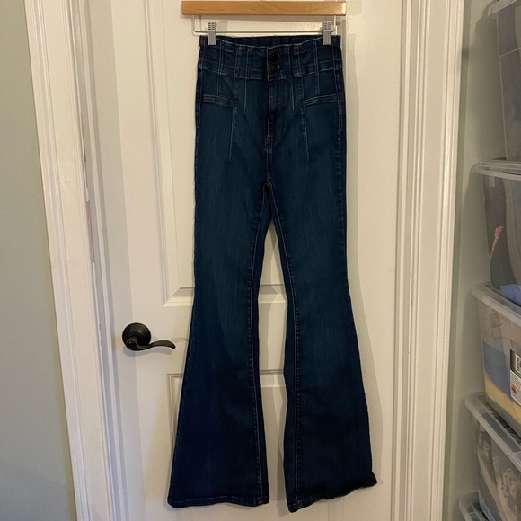 We The Free Denim - We The Free Dark Wash Jayde Flare Jeans